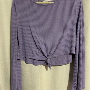 Women's Purple Long Sleeve Top
